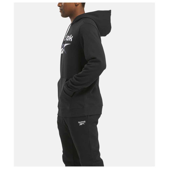 Reebok Ανδρικό φούτερ Identity Fleece Stacked Logo Pullover Hoodie Reebok Ανδρικό φούτερ Identity Fleece Stacked Logo Pullover Hoodie